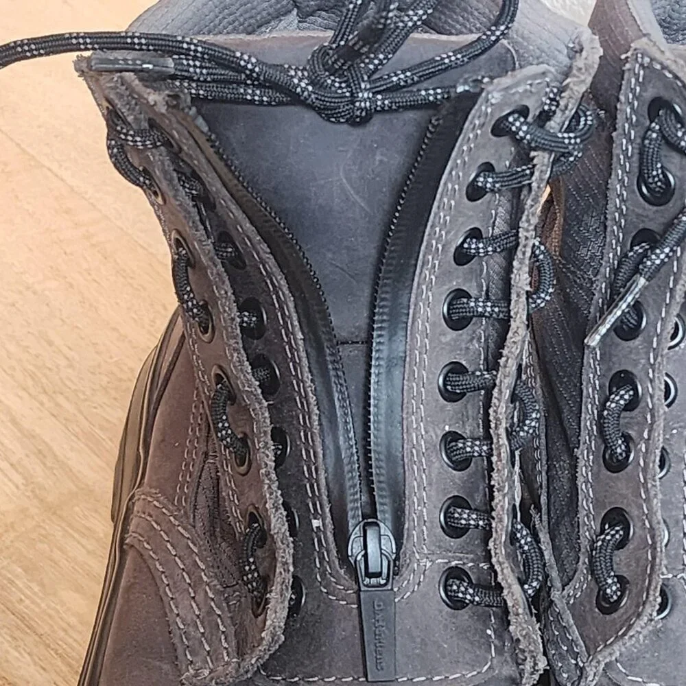 Dr Martens Combs Jungle Zip Boots Mens Size 6 Brown Lace Up Leather